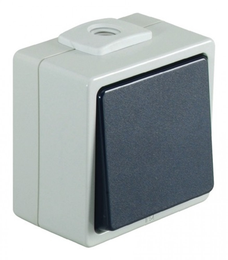 Feuchtraumuniversalschalter 250/50V/Hz 10 A IP54 Aus/Wechsel Feuchtraumuniversalschalter 250/50V/Hz 10 A IP54 Aus/Wechsel