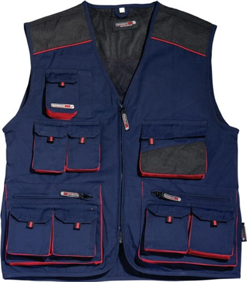 Weste Gr. 48 marine/schwarz/rot 65% PES/35 % CO TerraTrend Weste Gr. 48 marine/schwarz/rot 65% PES/35 % CO TerraTrend