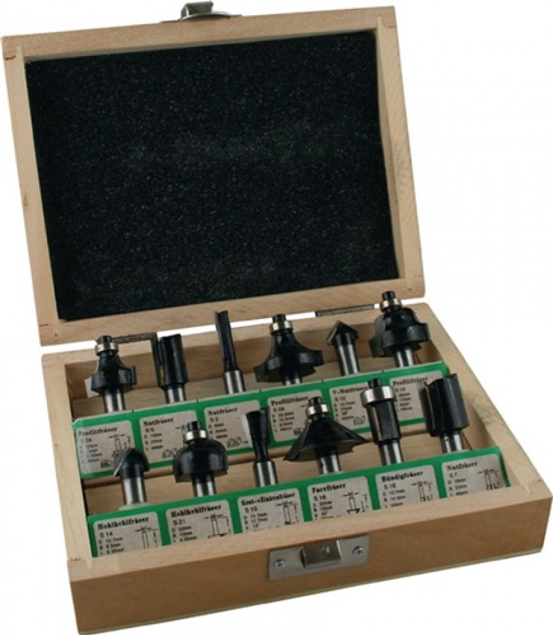 Fräsersatz 558 HM Schaft-D.8mm 12-tlg.