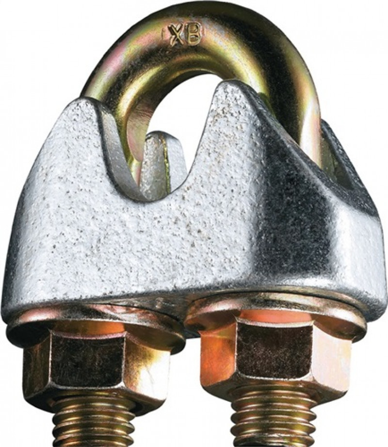 Sicherheitsdrahtseilklemme DIN 1142-EN 13411-5 Gew.M6 Nenn-Gr.6,5mm verz. Sicherheitsdrahtseilklemme DIN 1142-EN 13411-5 Gew.M6 Nenn-Gr.6,5mm verz.