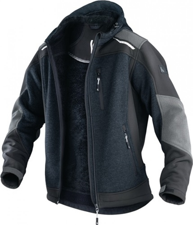 Strickjacke 1741 Gr.XXL dunkelgrau/schwarz 100%PES KÜBLER WORKWEAR Strickjacke 1741 Gr.XXL dunkelgrau/schwarz 100%PES KÜBLER WORKWEAR