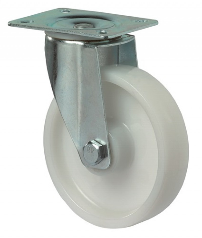 Lenkrolle D.125mm Trgf.250kg Ku.Platte L105xB85mm