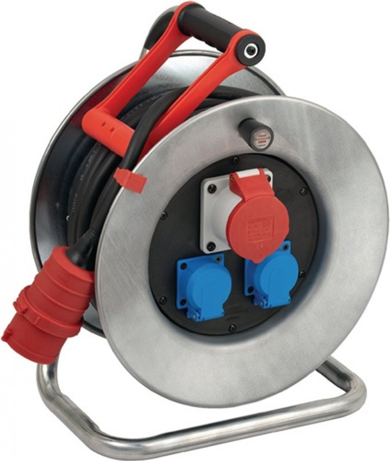 Drehstromkabeltrommel Garant S 25m H07RN-F 5x2,5 mm² 320mm 2 Schutzkon.steckd. Drehstromkabeltrommel Garant S 25m H07RN-F 5x2,5 mm² 320mm 2 Schutzkon.steckd.