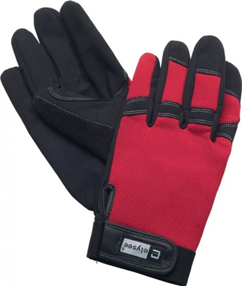 Kunstlederhandschuhe Mechanical Technician Gr.9 schwarz/rot Kunstleder EN 388 Kunstlederhandschuhe Mechanical Technician Gr.9 schwarz/rot Kunstleder EN 388