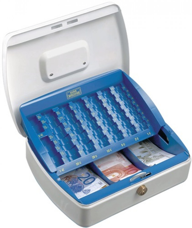 Geldkassette Office-Line H.75mm B.330mm T.235mm weiß STA pulverbesch. Geldkassette Office-Line H.75mm B.330mm T.235mm weiß STA pulverbesch.