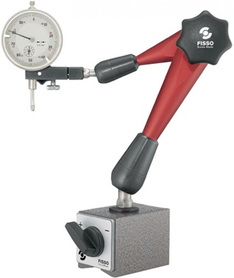 Magnetmessstativ STRATO-LINE R. 330mm Gesamt-H. 444mm Haftkraft 900 N FISSO Magnetmessstativ STRATO-LINE R. 330mm Gesamt-H. 444mm Haftkraft 900 N FISSO