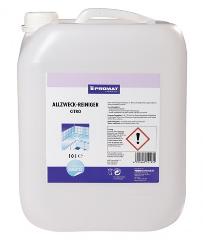 Allzweckreiniger Citro 10l Kanister PROMAT CHEMICALS Allzweckreiniger Citro 10l Kanister PROMAT CHEMICALS