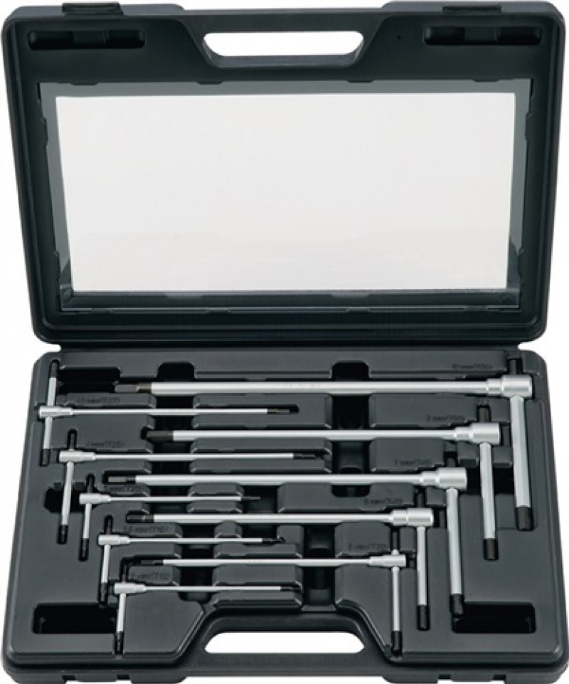 Quergriffschraubendrehersatz 10tlg. 2-10mm PROMAT Griff verschiebbar Quergriffschraubendrehersatz 10tlg. 2-10mm PROMAT Griff verschiebbar