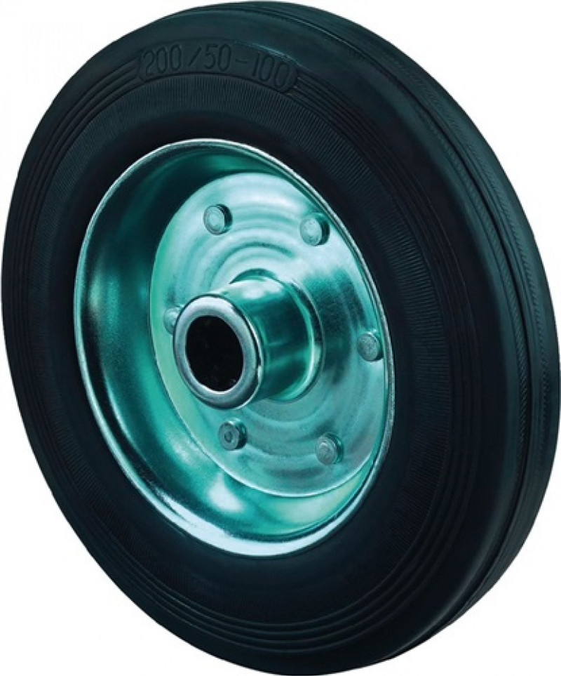 Ersatzrad D.125mm Trgf.100kg Gum.Achs-D.15mm Nabenl.50mm Ersatzrad D.125mm Trgf.100kg Gum.Achs-D.15mm Nabenl.50mm