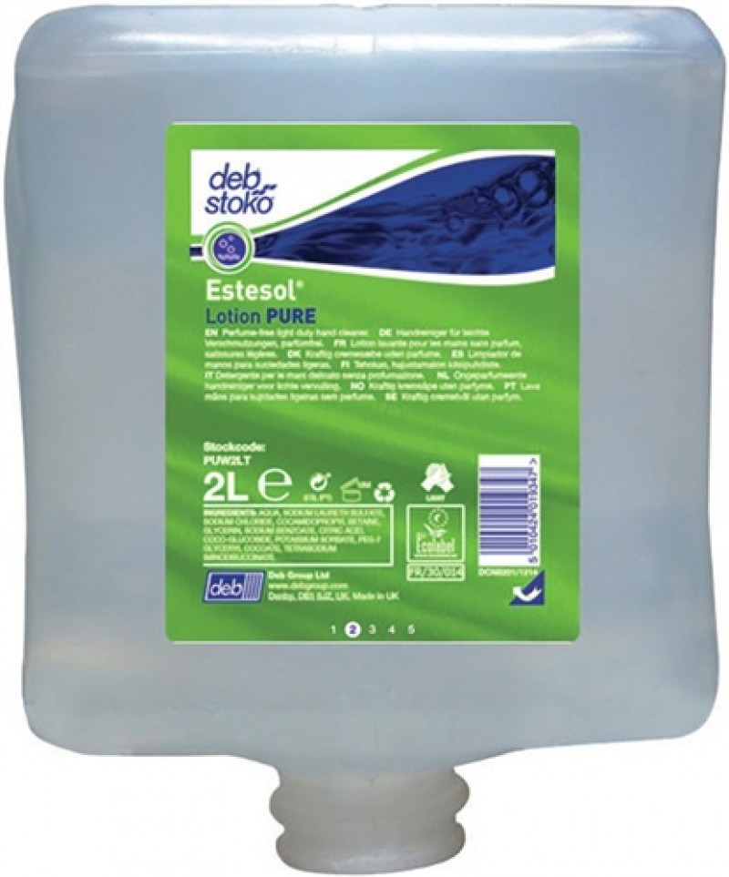 Handreinigungslotion Estesol Lotion PURE 2l unparfümiert farbstofffrei Kartusche Handreinigungslotion Estesol Lotion PURE 2l unparfümiert farbstofffrei Kartusche