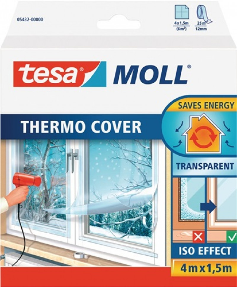 Fensterisolierfolie tesamoll® 5432 5430 L.1,7m B.1,5m Fensterisolierfolie tesamoll® 5432 5430 L.1,7m B.1,5m