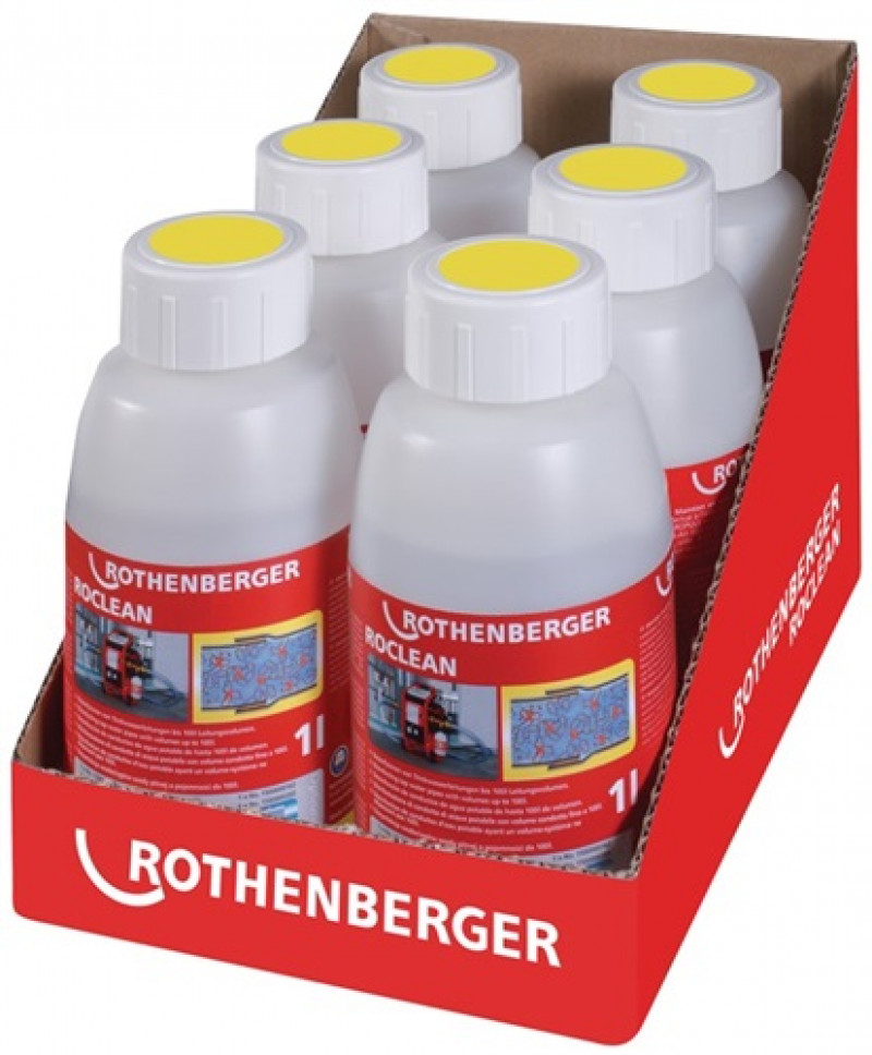 Reinigungsmittel ROPULS ROCLEAN f.Trinkwasserleitungen 1l 6 Fl./Krt. Reinigungsmittel ROPULS ROCLEAN f.Trinkwasserleitungen 1l 6 Fl./Krt.