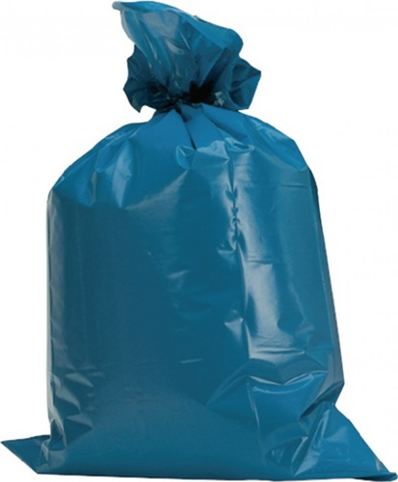 Kunststoffsack 120l LD-PE blau 60 µm B700xL1100mm 250St./Karton Kunststoffsack 120l LD-PE blau 60 µm B700xL1100mm 250St./Karton