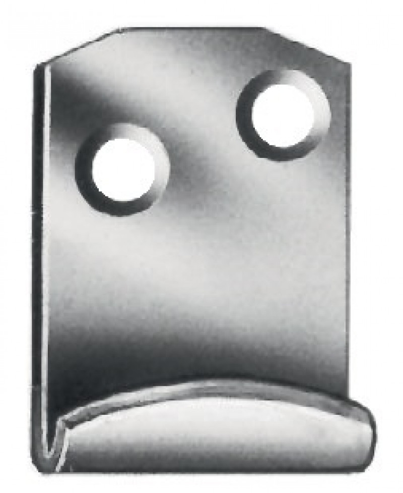 Schließhaken L.83 B.25 S.2,5mm STA blau verz.gekr.VORMANN Schließhaken L.83 B.25 S.2,5mm STA blau verz.gekr.VORMANN