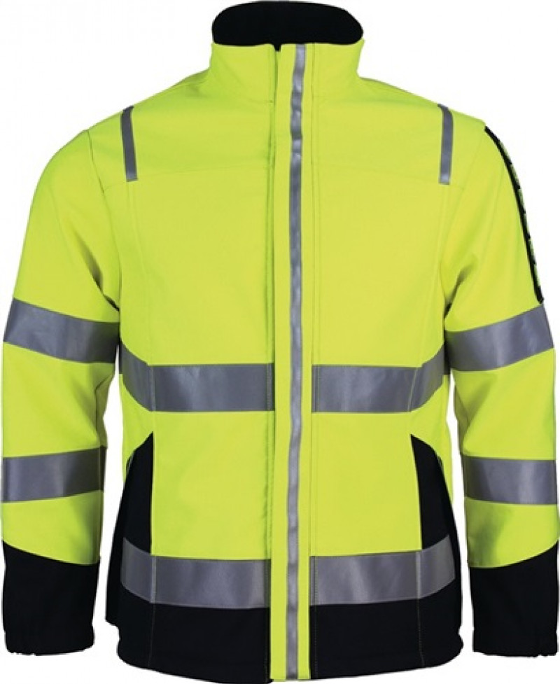 Warnschutzsoftshelljacke Multinorm Gr.XXXL gelb/marineblau Warnschutzsoftshelljacke Multinorm Gr.XXXL gelb/marineblau