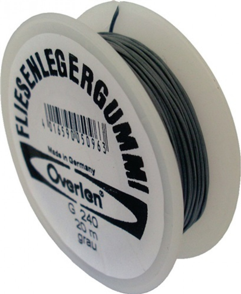 Fliesenlegergummi L.20m S.0,5mm f.Spannecken rot Fliesenlegergummi L.20m S.0,5mm f.Spannecken rot