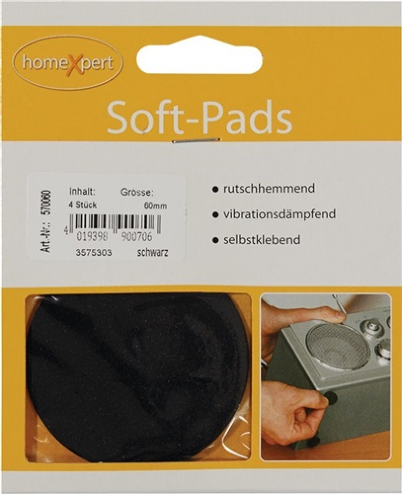 Rutschstopper Soft-Pad 60mm Ku.selbstkl. Rutschstopper Soft-Pad 60mm Ku.selbstkl.