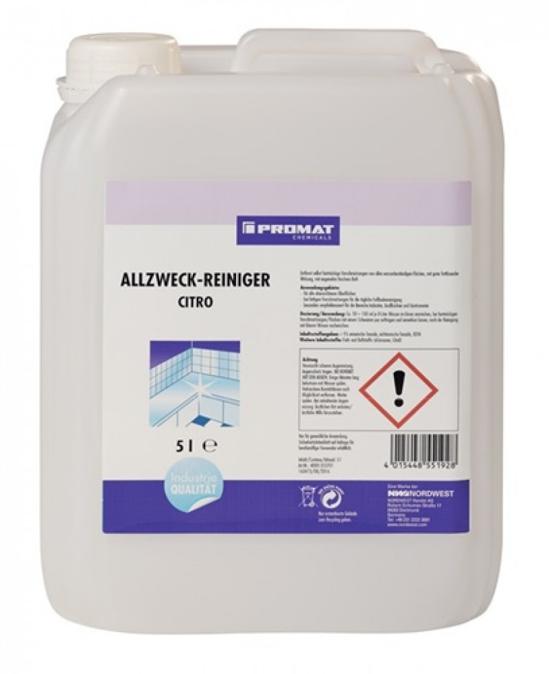 Allzweckreiniger Citro 5l Kanister PROMAT CHEMICALS Allzweckreiniger Citro 5l Kanister PROMAT CHEMICALS