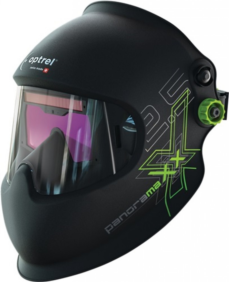 Schweißerschutzhelm panoramaxx schwarz 180x120mm DIN 5-12 OPTREL Schweißerschutzhelm panoramaxx schwarz 180x120mm DIN 5-12 OPTREL