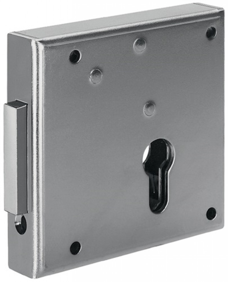 Gittertor-Riegelschloss 100 DIN re.PZ aufliegend AMF Gittertor-Riegelschloss 100 DIN re.PZ aufliegend AMF