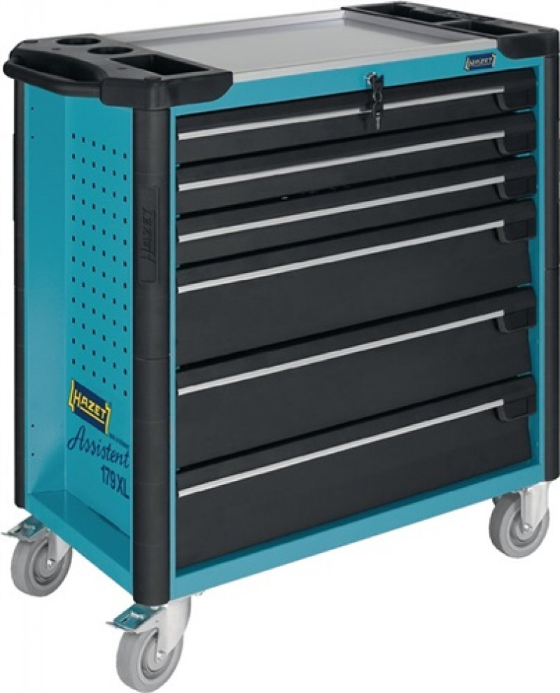 Werkzeugwagen B.980xT.503xH1027mm 6Schubladen unbest.Edelstahl Arbeitsplatte Werkzeugwagen B.980xT.503xH1027mm 6Schubladen unbest.Edelstahl Arbeitsplatte