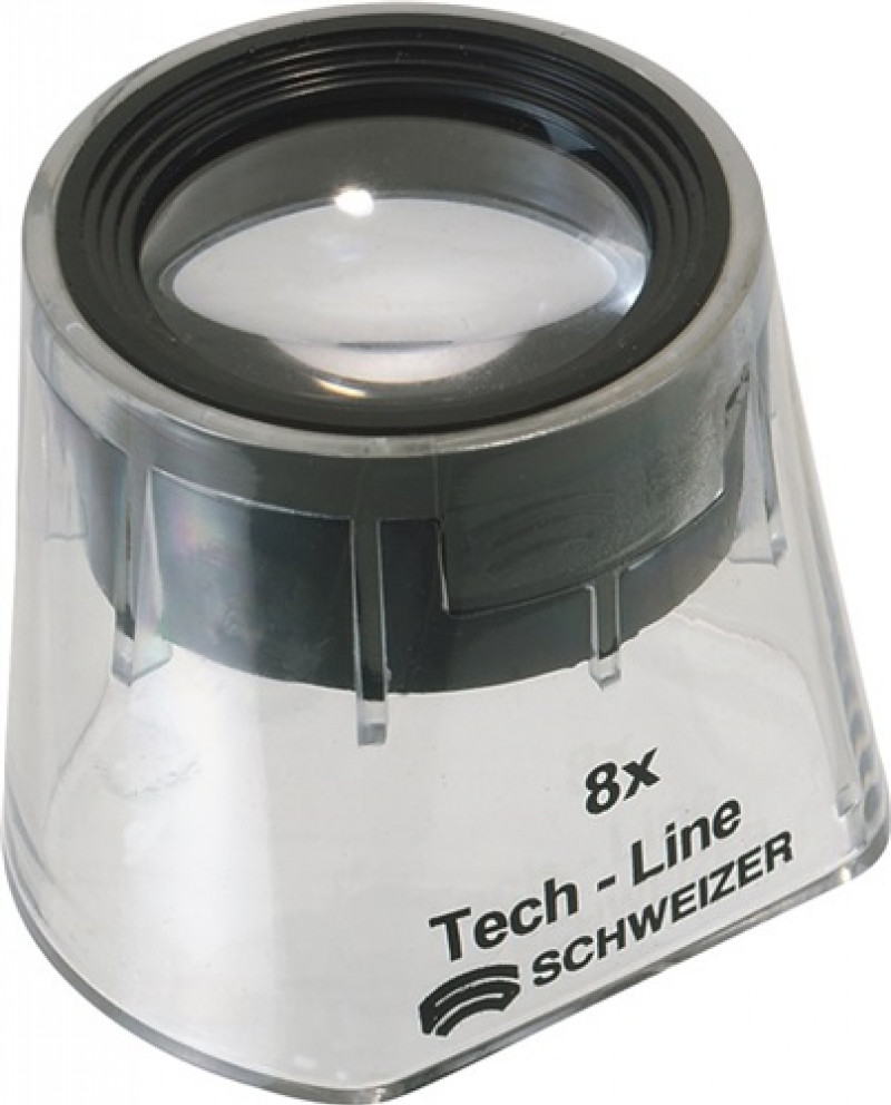 Standlupe Tech-Line Vergr. 8x Fix Linsen-D.30mm Schweizer Standlupe Tech-Line Vergr. 8x Fix Linsen-D.30mm Schweizer