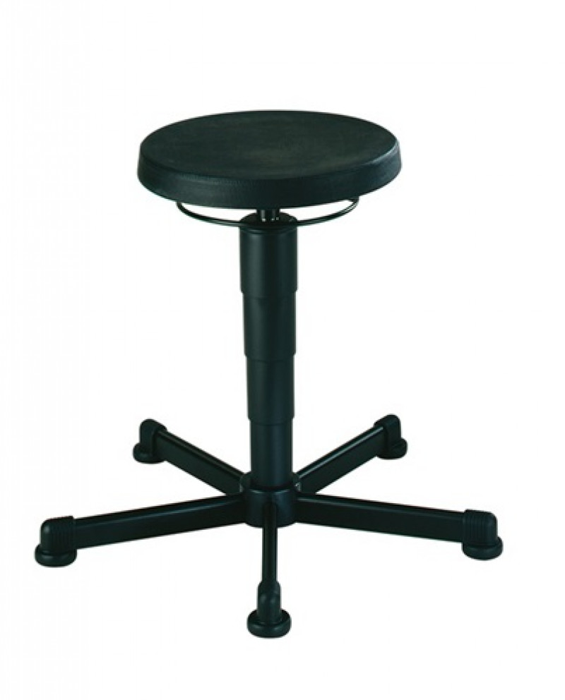 Drehhocker m.Bodengleitern Integralschaum schwarz Sitz-H.460-630mm BIMOS Drehhocker m.Bodengleitern Integralschaum schwarz Sitz-H.460-630mm BIMOS
