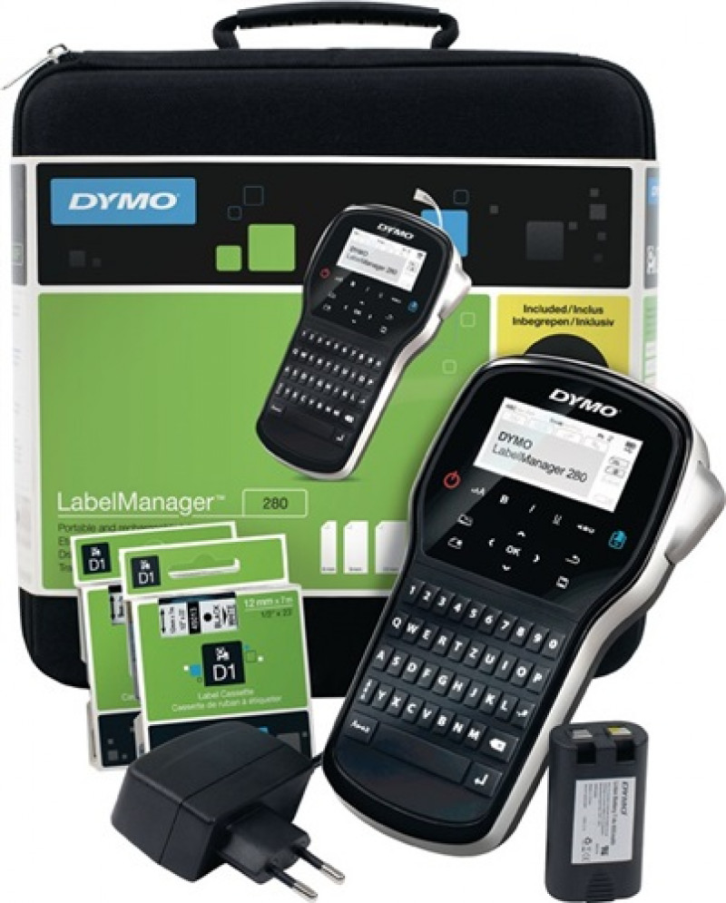 Beschriftungsgerät Label MANAGER 280 Schriftbandbreiten 6,9,12mm Tischgerät DYMO Beschriftungsgerät Label MANAGER 280 Schriftbandbreiten 6,9,12mm Tischgerät DYMO