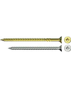 Spanplattenschr.VELOX® Pozi 4,5x40 V Senkkopf gelb verz.PZ 2 500 St./Krt.CELO