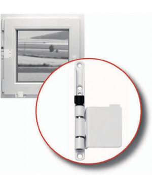 Fenster-Scharniersicherung Softline Stangenverriegelung STA braun 8077 ZN