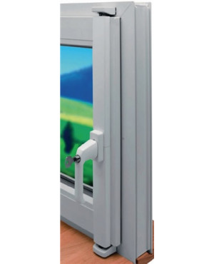 Stangenverriegelung SVG Fenstergriff verschließbar braun Stangenverriegelung