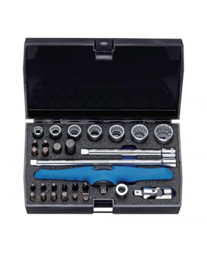 Bordwerkzeugsatz 30tlg. 1/4Zoll i.Ku.-Kasten zöllig f.Motorrad