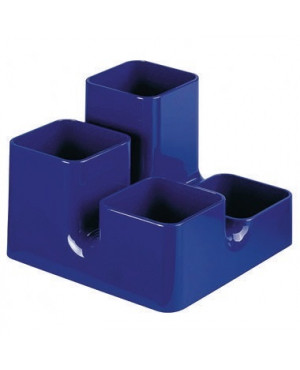 arlac Mutiköcher Uni-Butler 23424 13x9x13cm 4Fächer PS royalblau