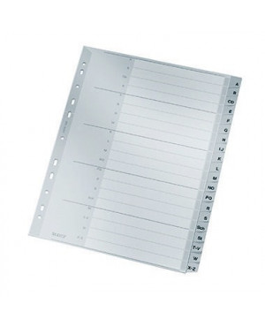 Leitz Register 12600000 A-Z DIN A4 20teilig PP grau