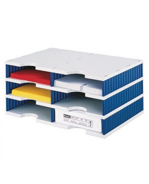 styro Grundeinheit styrodoc duo 268-0203.38 6Fächer gr/bl