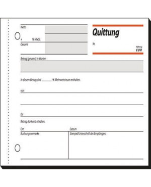 SIGEL Quittungsbuch QU619 A6q 50Bl