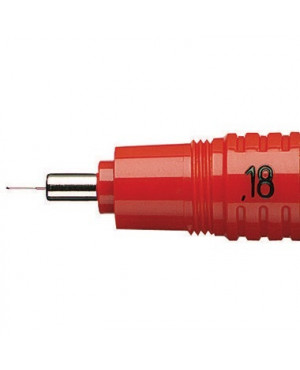 rotring Zeichenkegel rapidograph S0219110 0,18 mm rot