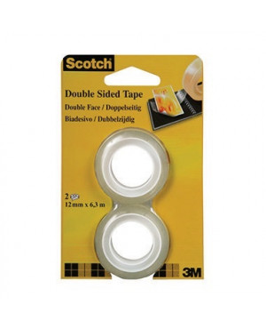 Scotch Klebefilm 6651263 12mmx6,3m beidseitig klebend 2 St./Pack.