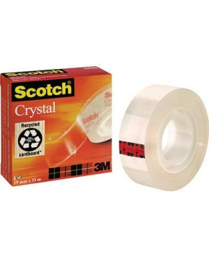 Scotch Klebefilm Crystal Clear 600 C6001933 19mmx33m transparent