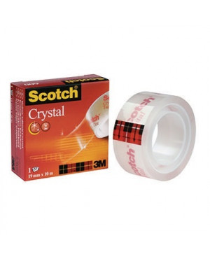 Scotch Klebefilm Crystal Clear 600 C6001910 19mmx10m transparent