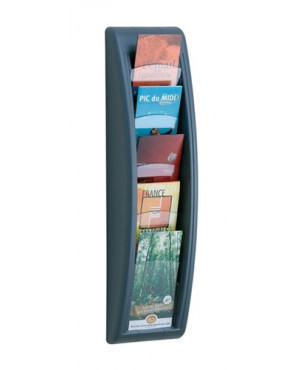 Paperflow Prospekthalter QUICK BLICK 4062.11 5Fächer anthrazit