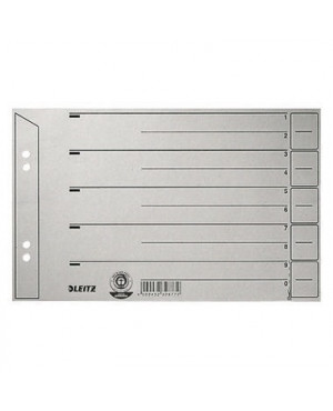 Leitz Trennblatt 16560085 DIN A5 quer 200g Karton grau