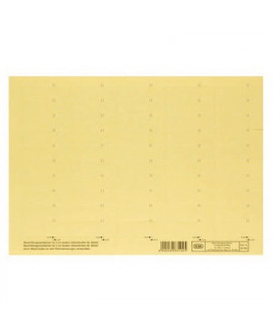 ELBA Beschriftungsschild 100555643 160g Karton gelb 50Schilder