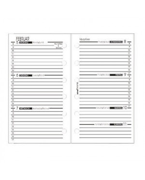 bind Wochenplan System B570218 Kalenderein. 2018 DIN A7 1W/2S weiß