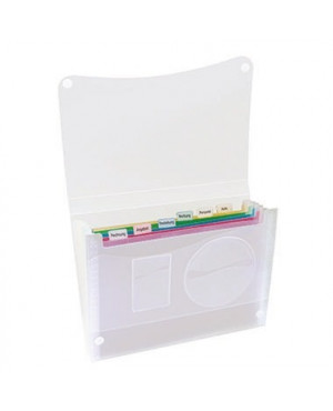 Fächertasche DIN A4 7Fächer Polypropylen transluzent