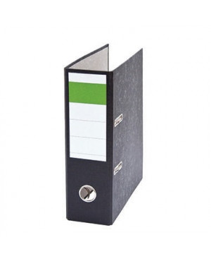 Ordner DIN A5 hoch 75mm Recyclingpapier schwarz