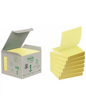 Post-it Haftnotiz Recycling Z-Notes R3301B pastellgelb 6 St./Pack.