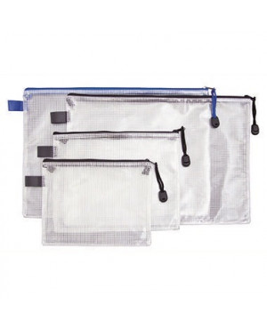Reißverschlussbeutel DIN A4 PVC blau
