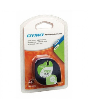 DYMO Schriftbandkassette LetraTag S0721520 12mmx4m schwarz auf weiß