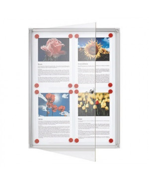 Franken Schaukasten X-tra! Line FSA4 für 4x DIN A4 Aluminium